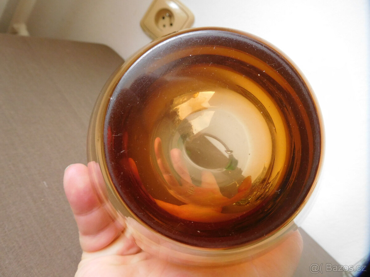 VÁZA - LADISLAV PALEČEK - ŠKRDLOVICE -HUTNÍ SKLO - 6