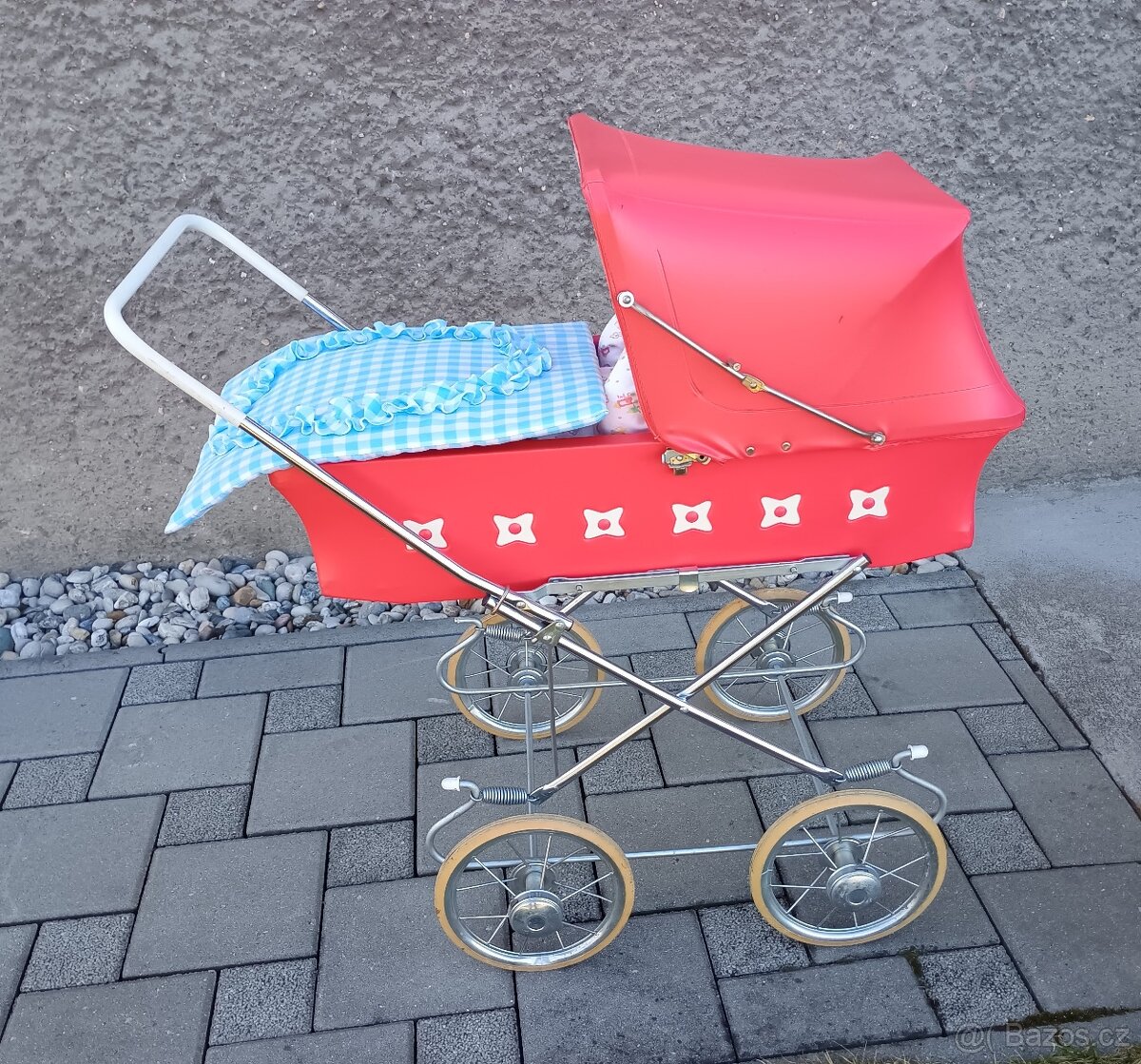 Kočárek s panou - retrohračka - 6