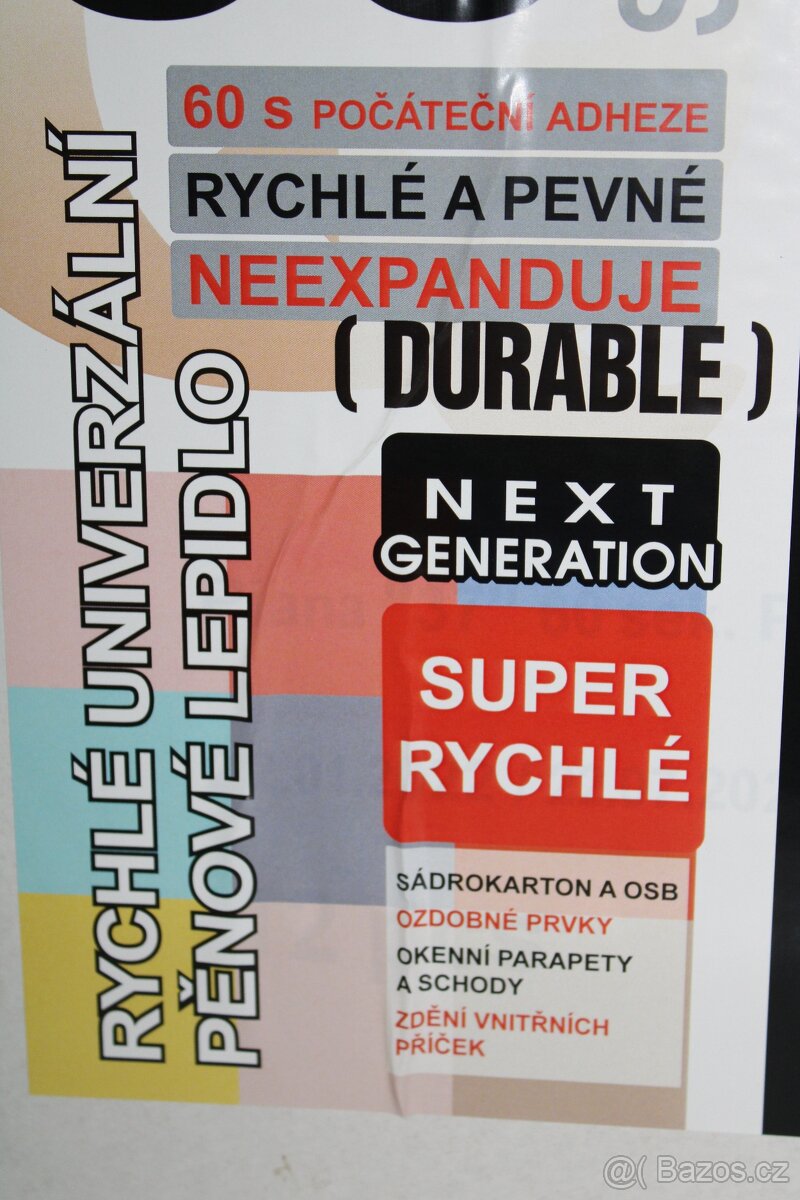 Rychleschnoucí pěnové lepidlo PANZER 60sekund 750ml - 6