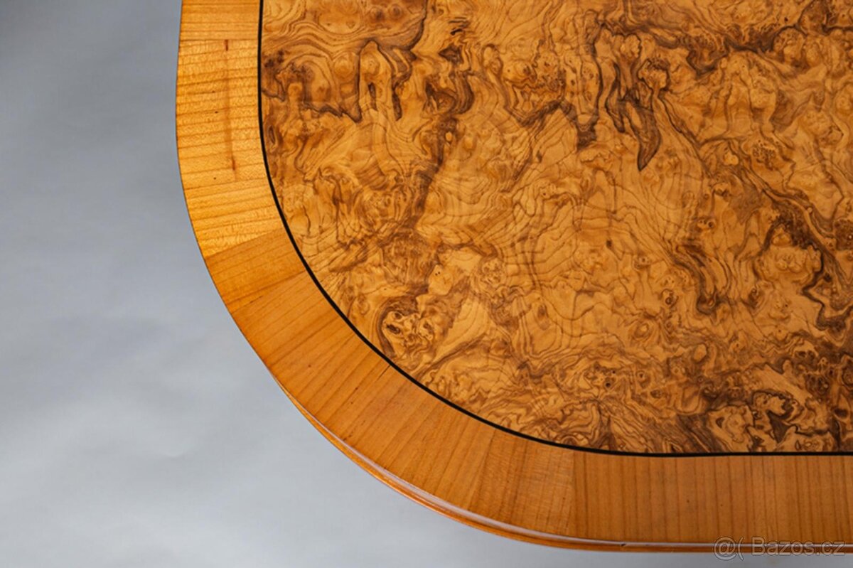 Art Deco psací stůl, třešeň - 6