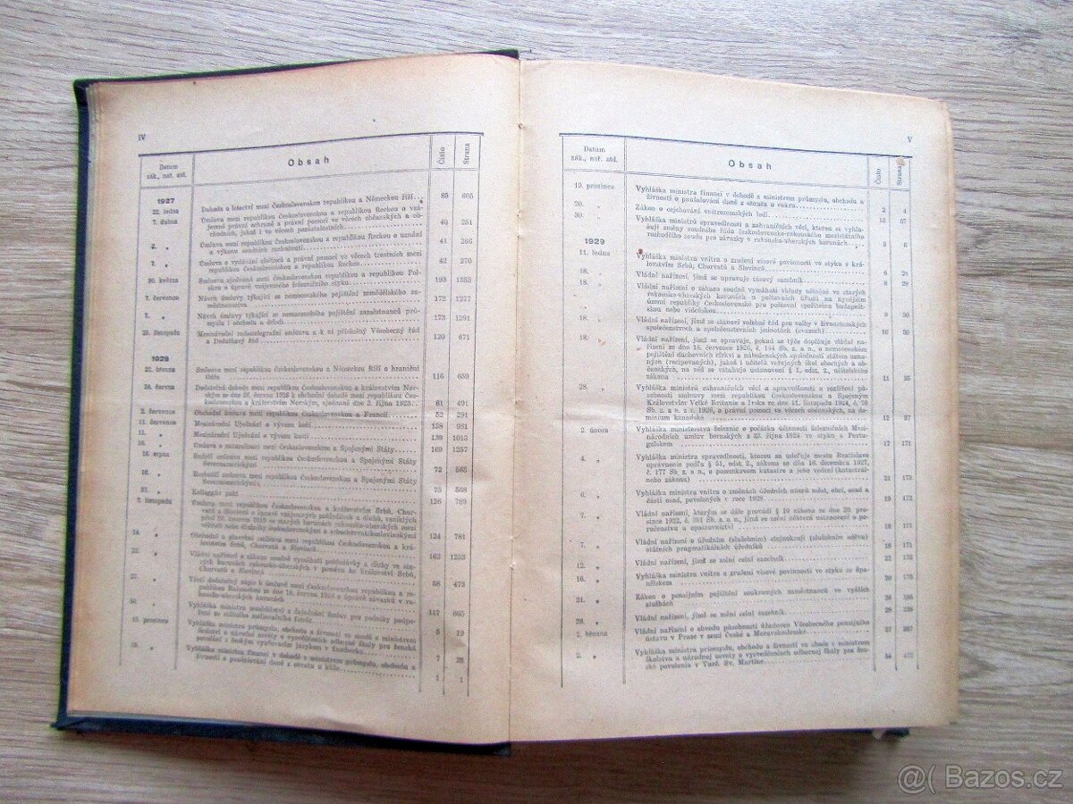 Sbírka zákonů a nařízení 1929 – prodej sbírky starých knih. - 6
