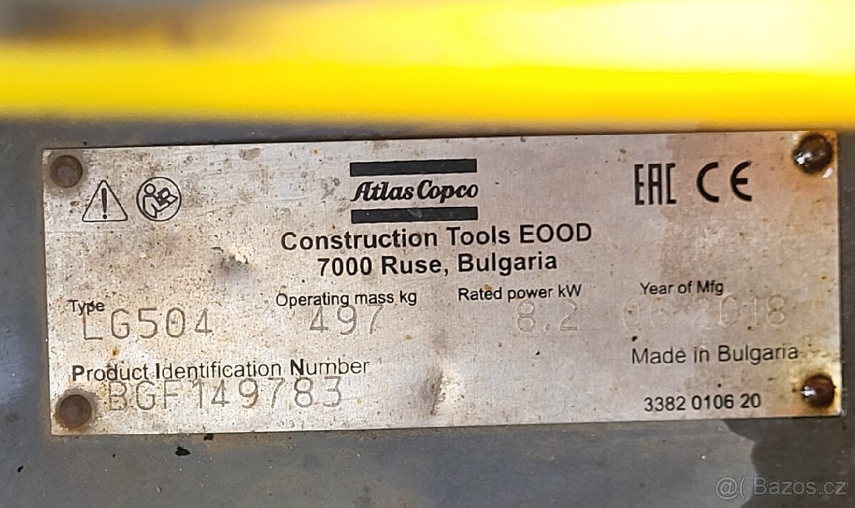 AtlasCopco LG504 vibrační deska - 6