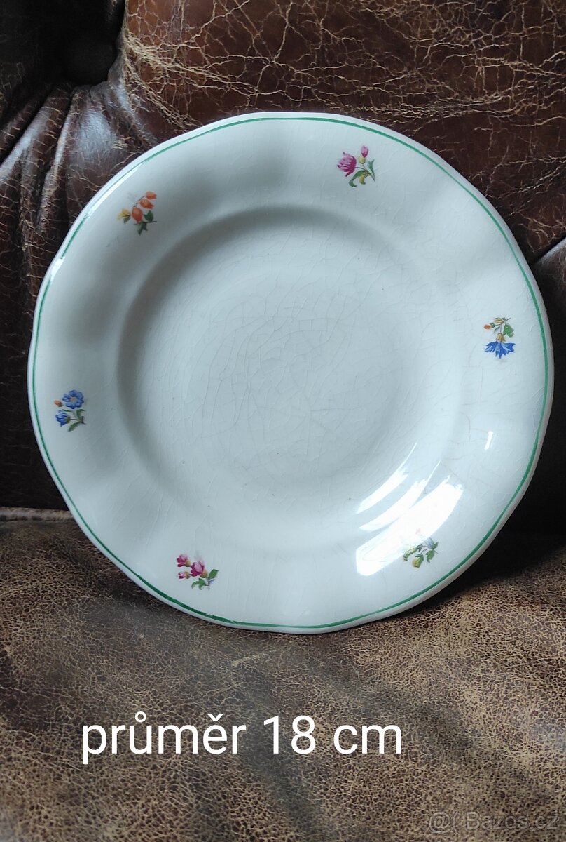 Retro porcelánové talíře - 6