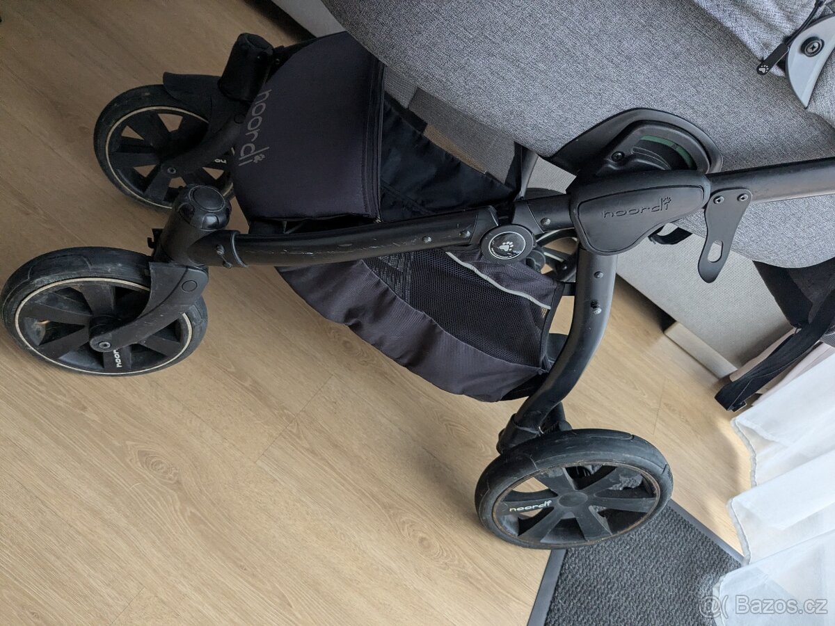 Kočárek Noordi fjordi 2v1 šedý - 6