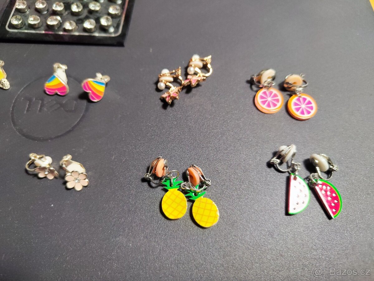Magnetické a klipsové náušnice pro dívky - 6