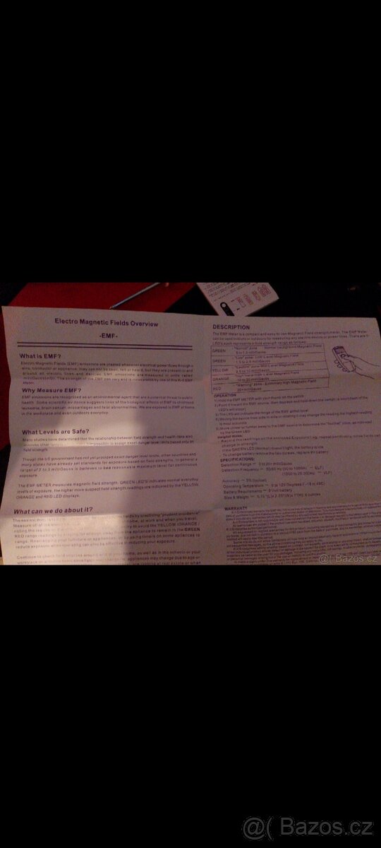 Měřič elektromagnetického pole K2 - 6