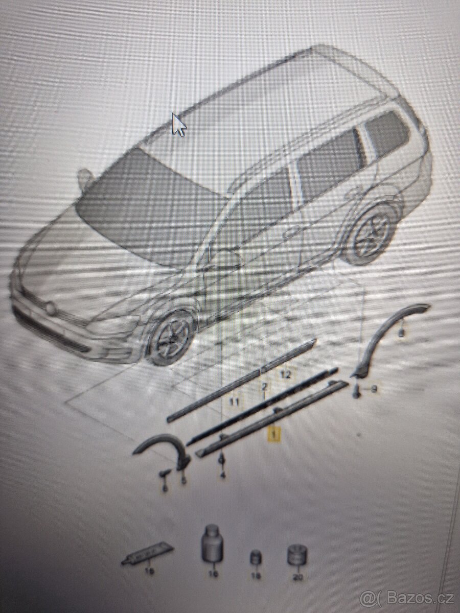 Prahová lišta GOLF 7 Alltrack combi - 6