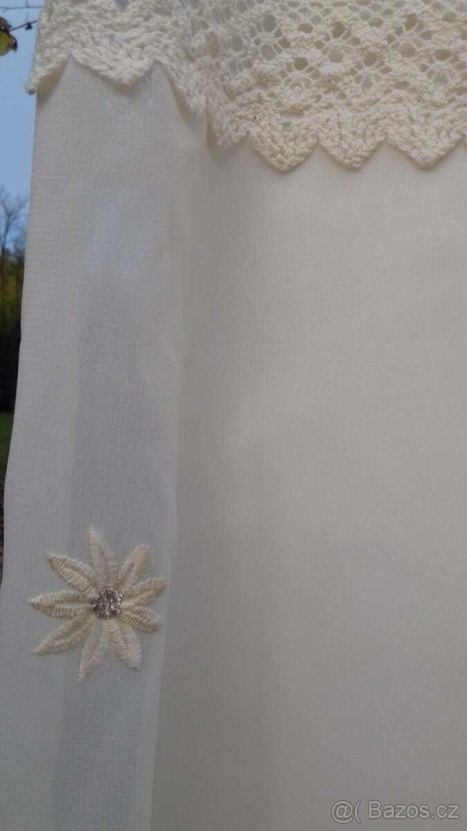 Svatební šaty 34/36/38 bavlna+viskóza - 6
