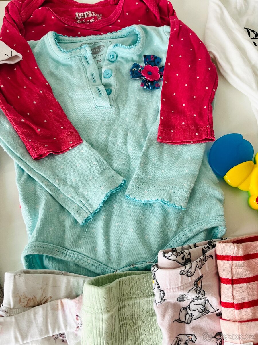 Velký set (30 ks) dívčího oblečení, vel. 56/62/68/74/80 - 6