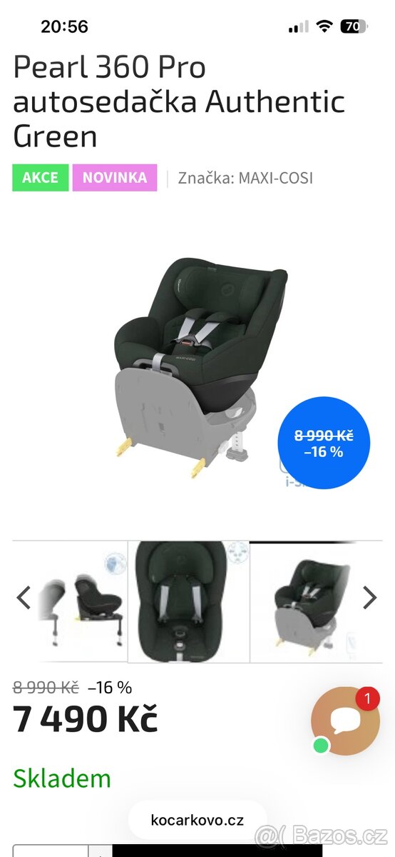 Maxi-Cosi Pearl 360 Pro autosedačka Authentic Green - 6