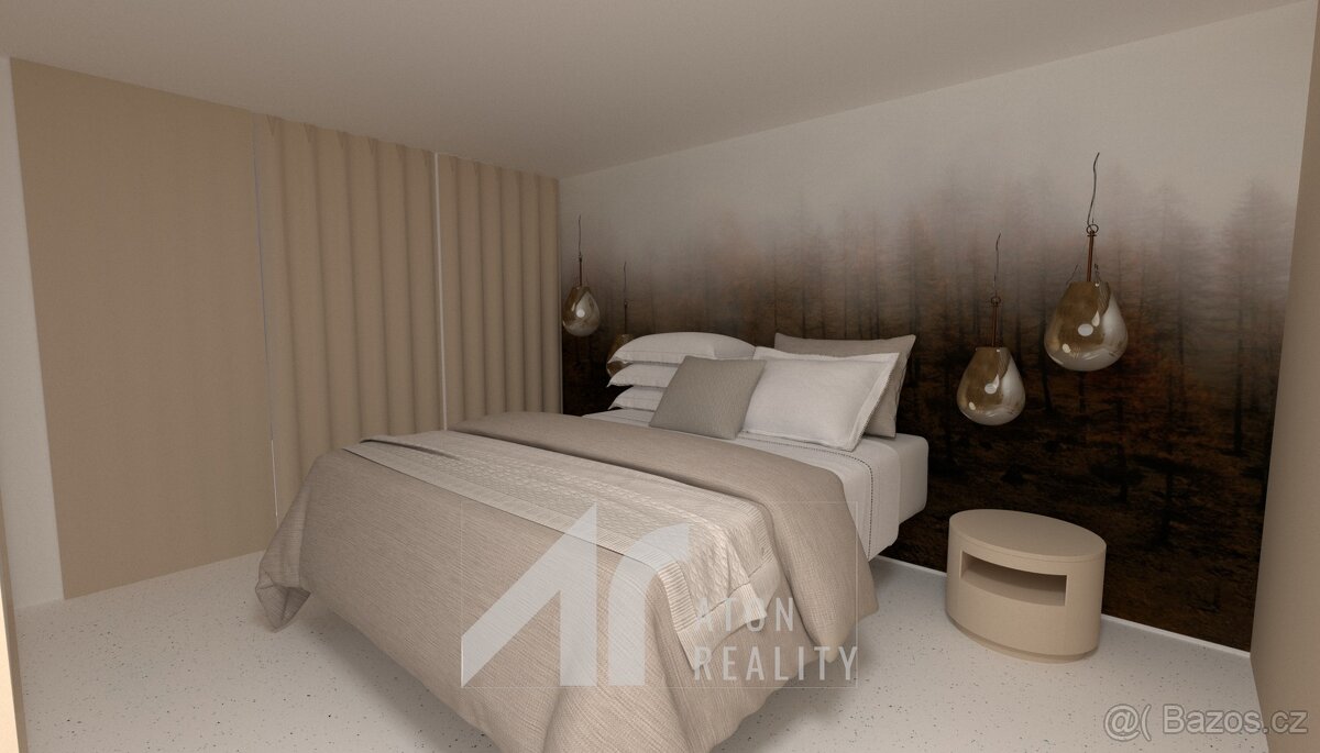 Kopidlno – stavební pozemek 3.571 m2, projekt na RD - pozeme - 6