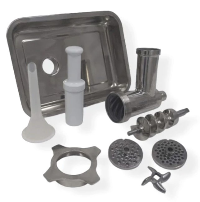 Výkonný elektrický mlýnek na maso 3000W 2 šajby 2 nože - 6