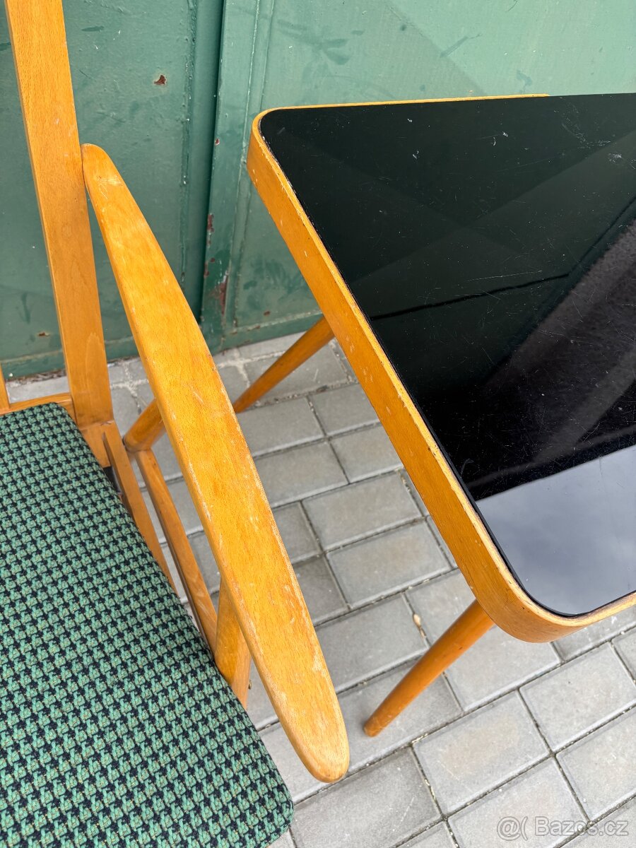 Retro konferenční stolek a křeslo - 6