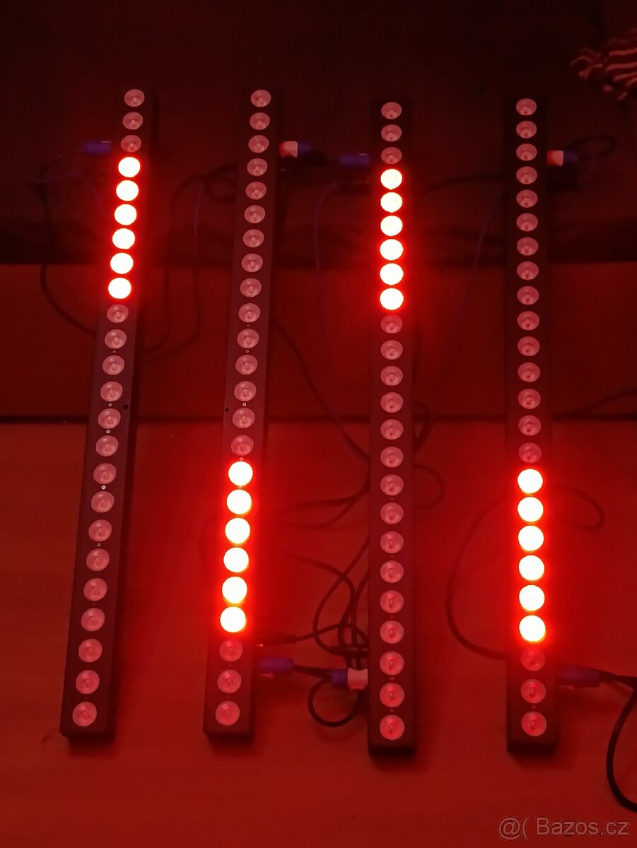 Novinka...4 ks 24x12 Wat RGBW +dálk.ovl - 6