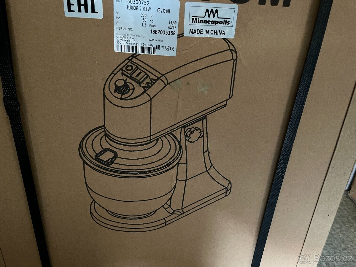 Hnětač, šlehač - Multifunkční robot Sirman Plutone 7L - 6