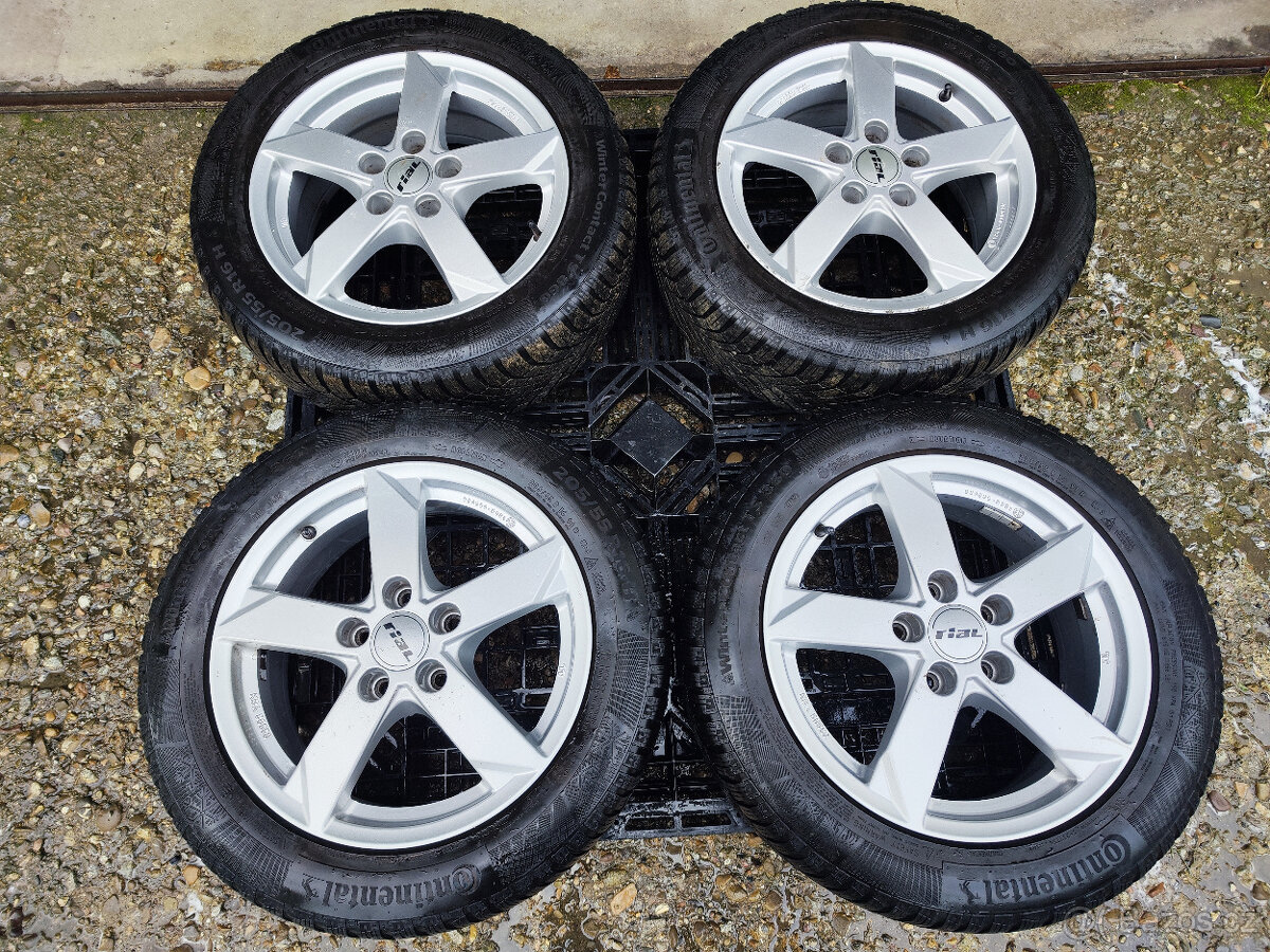 Alu sada =5x112 =RIAL= s pneu= 205/55 R16 - 6