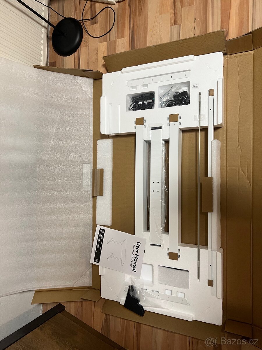 Výškově nastavitelný stůl 110cm NOVÝ dřevo - 6