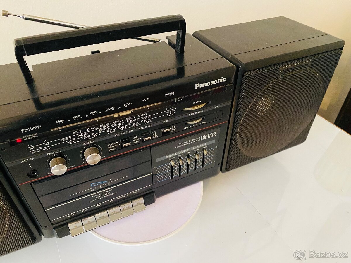 Radiomagnetofon Panasonic RX-C32, 80.léta - 6