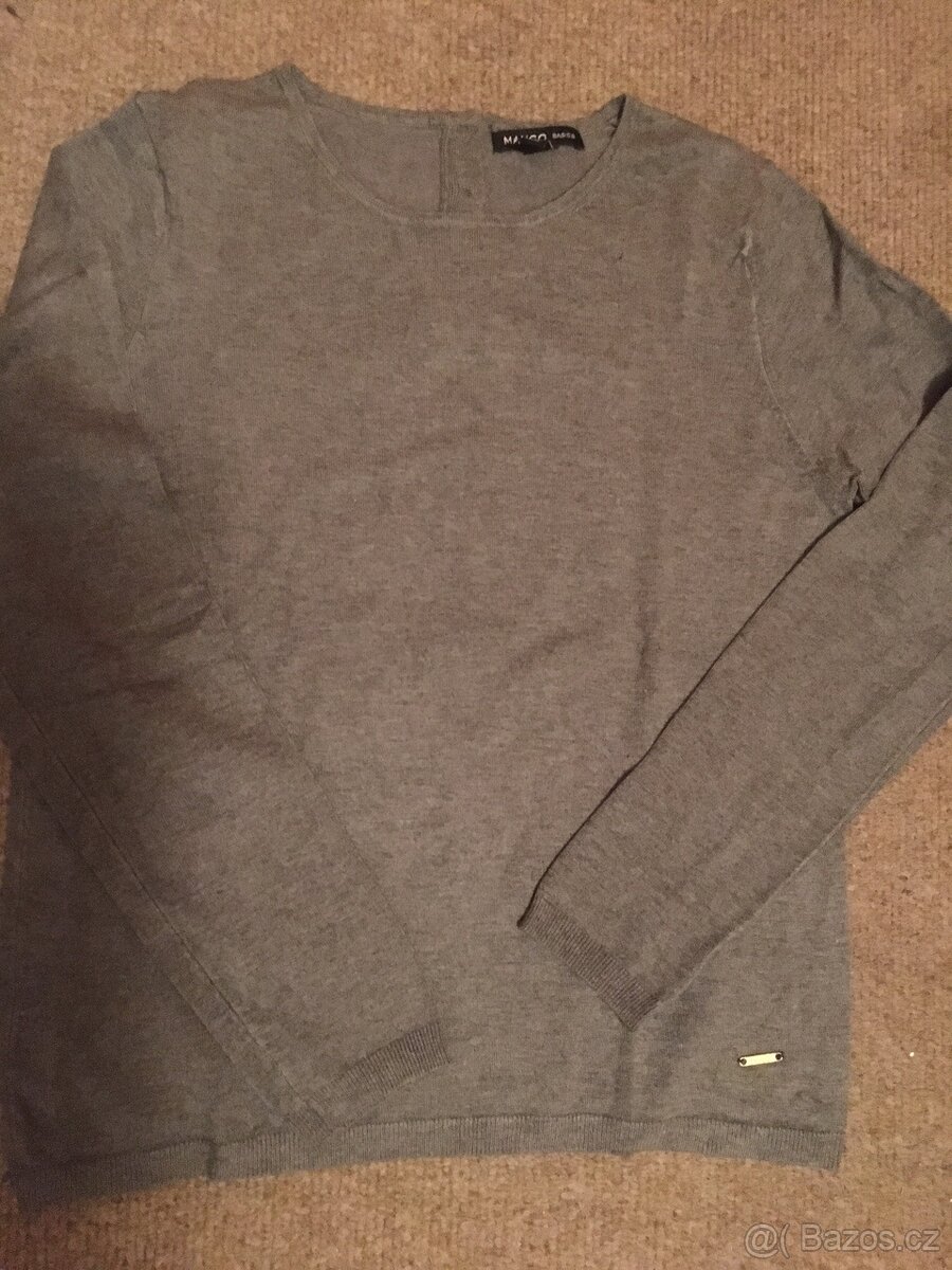 Svetr šedý Mango velikost M - 6