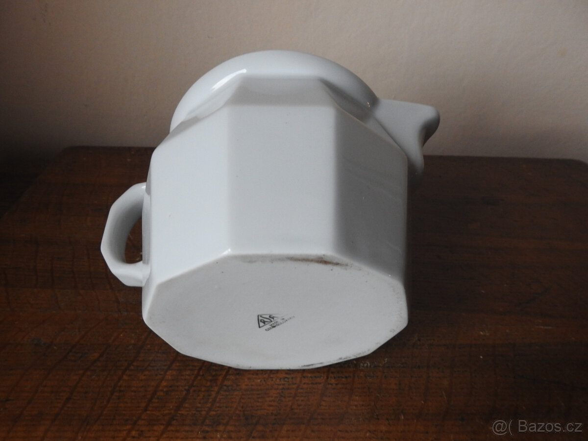 Porcelánová konvice mlékovka Richard Shiller Hoštěrádky - 6