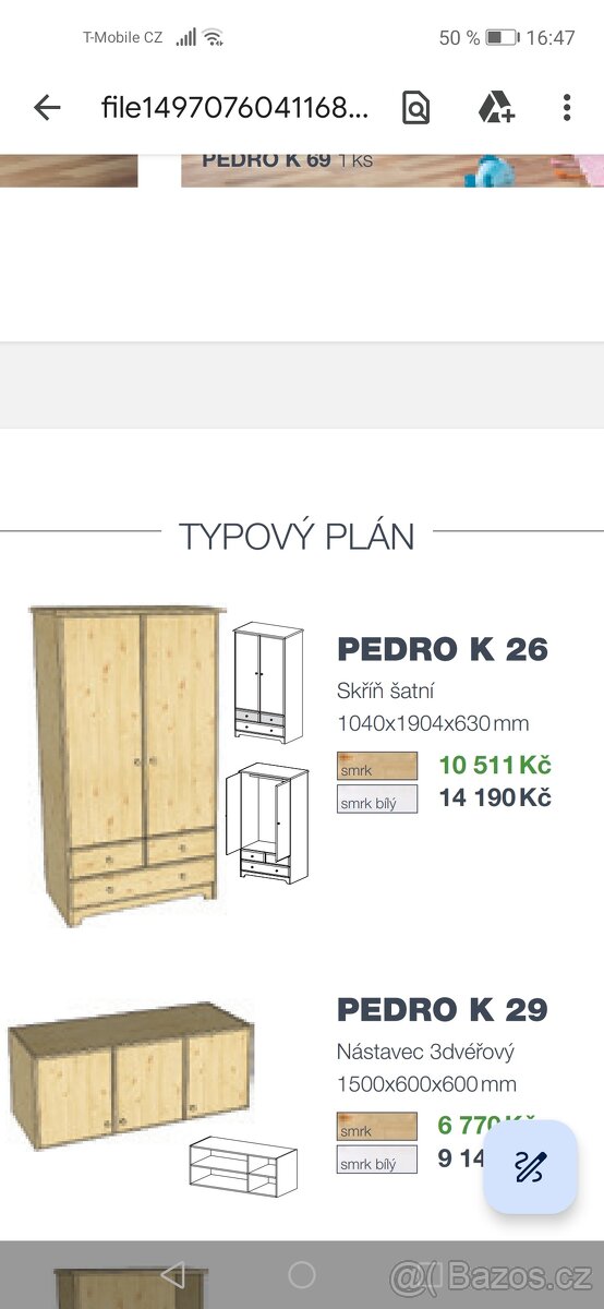 Masivní smrkové skříně, komoda, Montero Pedro - 6