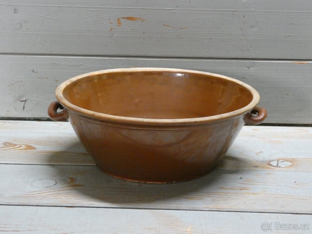 Starožitná mísa z kameniny - 6