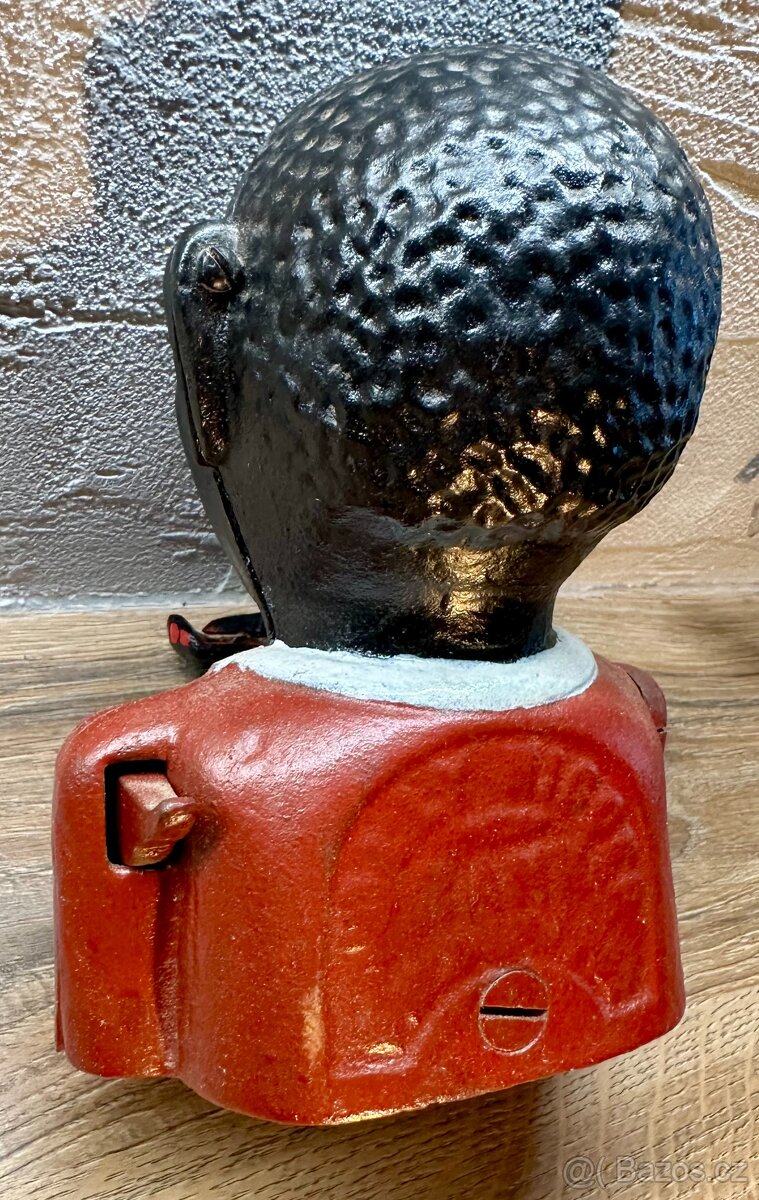 Stará mechanická pokladnička USA TOP kousek FUNKČNÍ - 6