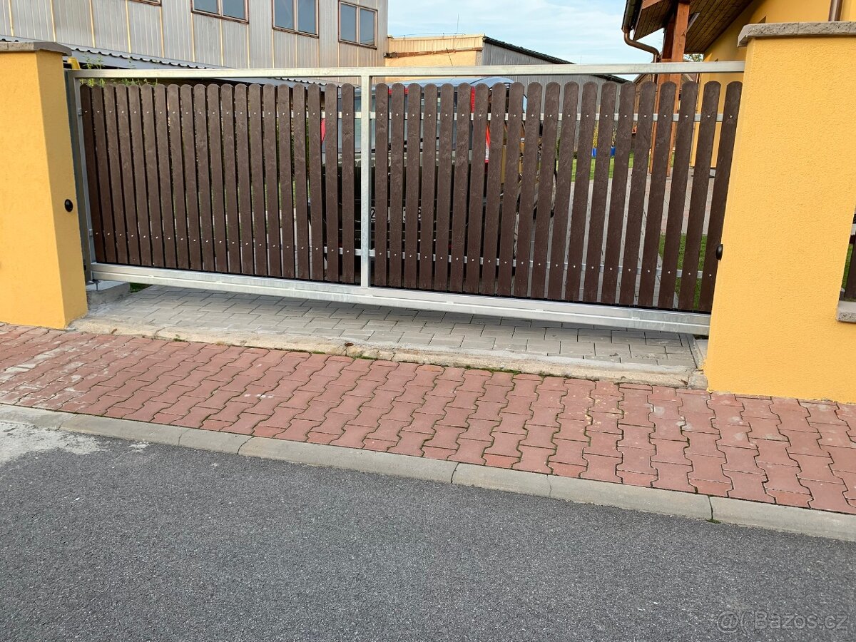 Brána posuvná samonosná, NOVÁ, ZINKOVANÁ, 6m, CZ výroba - 6