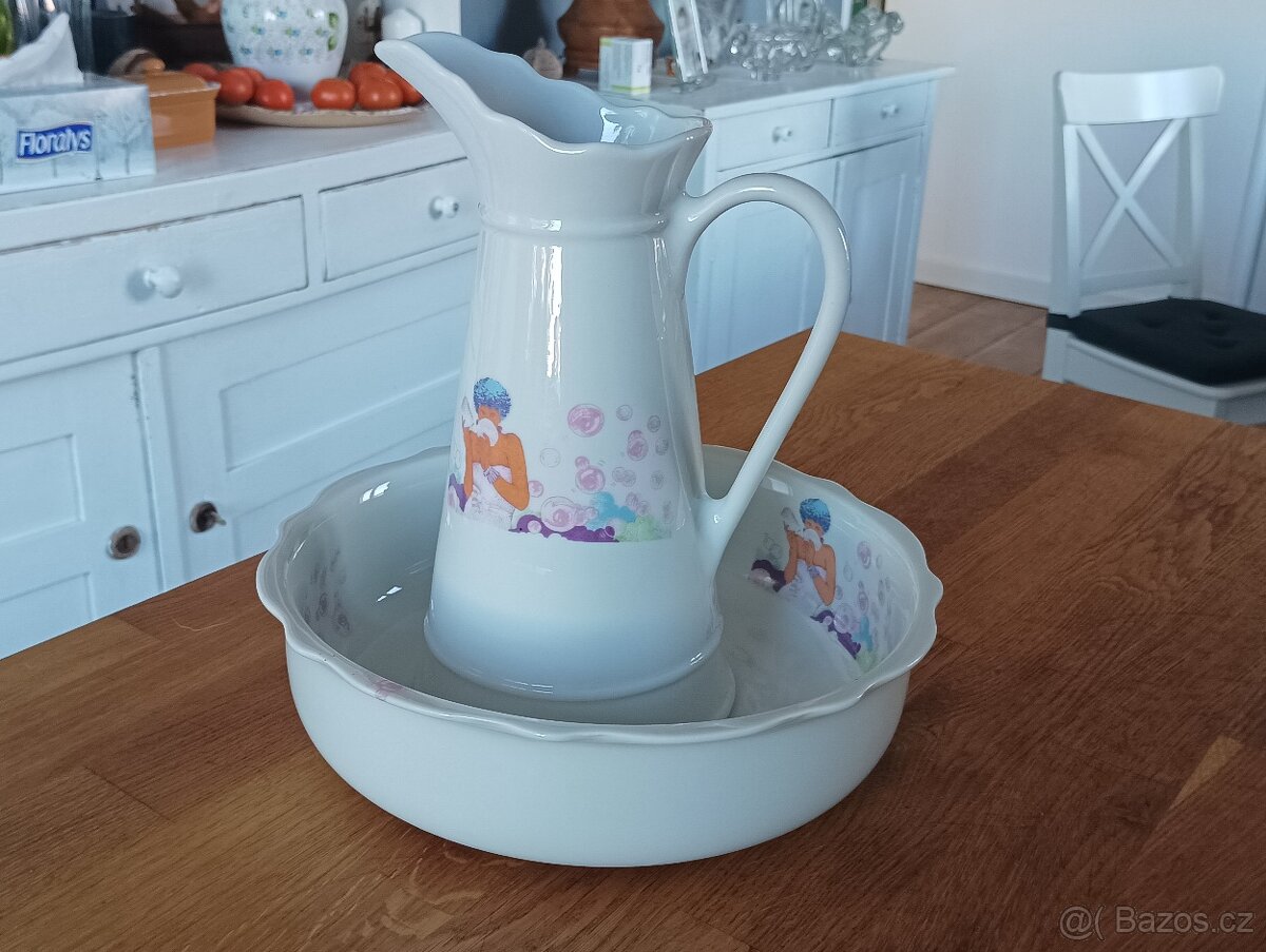 PORCELÁNOVÁ MYCÍ SOUPRAVA FRANCIE - 6
