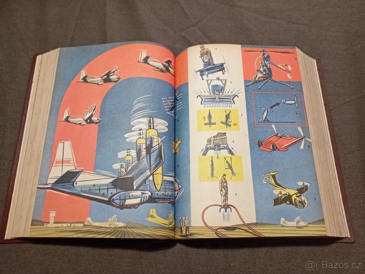VĚDA A TECHNIKA MLÁDEŽI 1957, 1958 - SVÁZÁNÉ 2 ROČNÍKY - 6