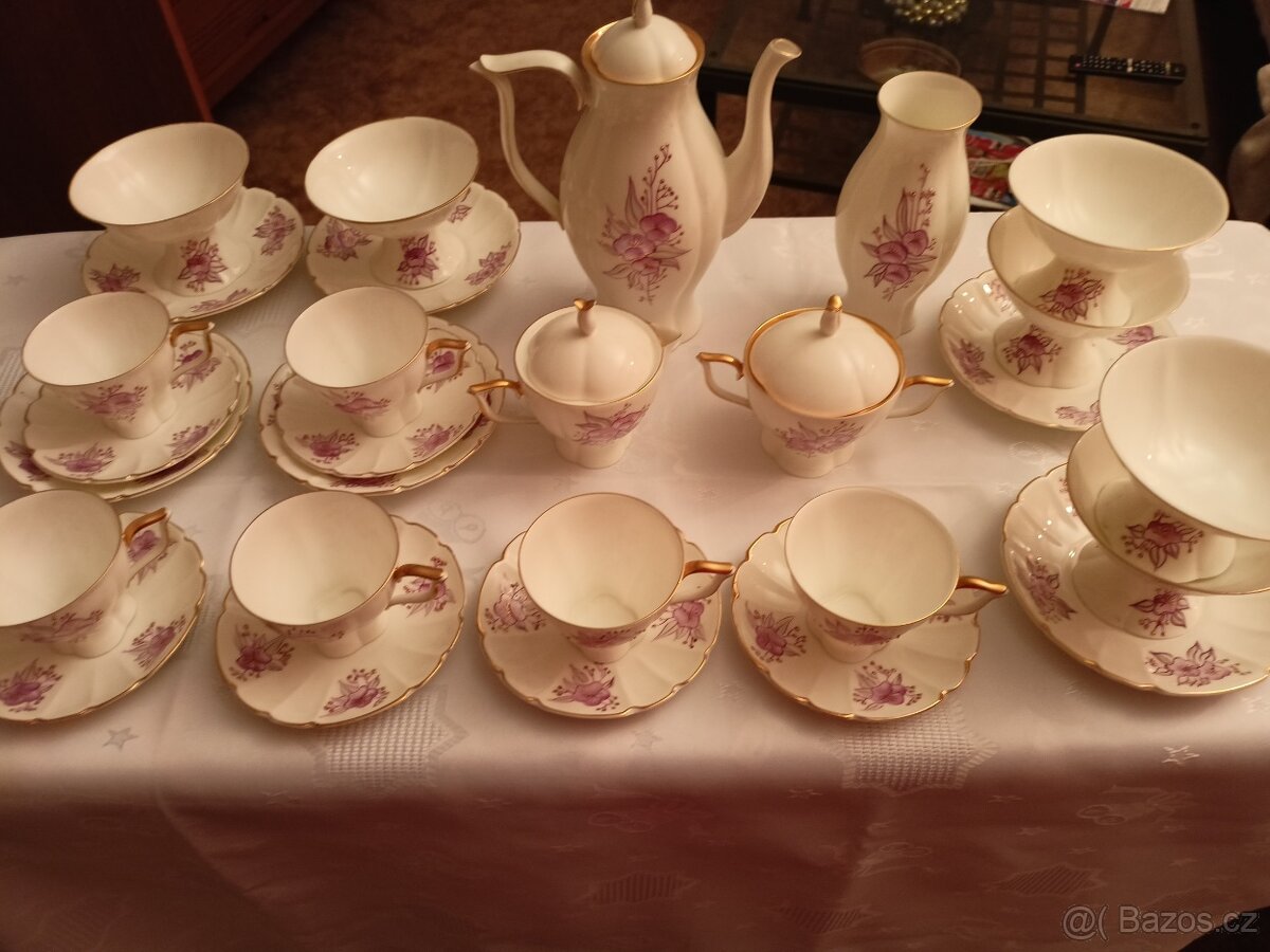 Porcelánová kávová souprava - 6