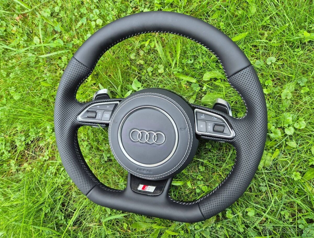 -AUDI VOLANT KOŽENÝ MULTIFUNKCNY ZKOSENY - 6