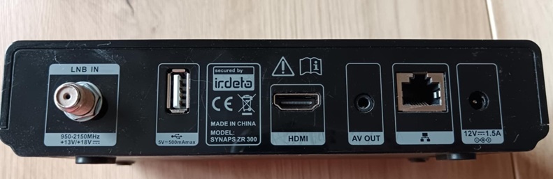 Satelitní přijímač Synaps ZR 300 + karta Irdeto (pošt.zdarm) - 6
