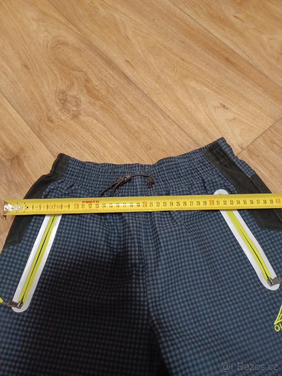 Kugo chlapecké kalhoty modré 146 reflexní kapsy - 6