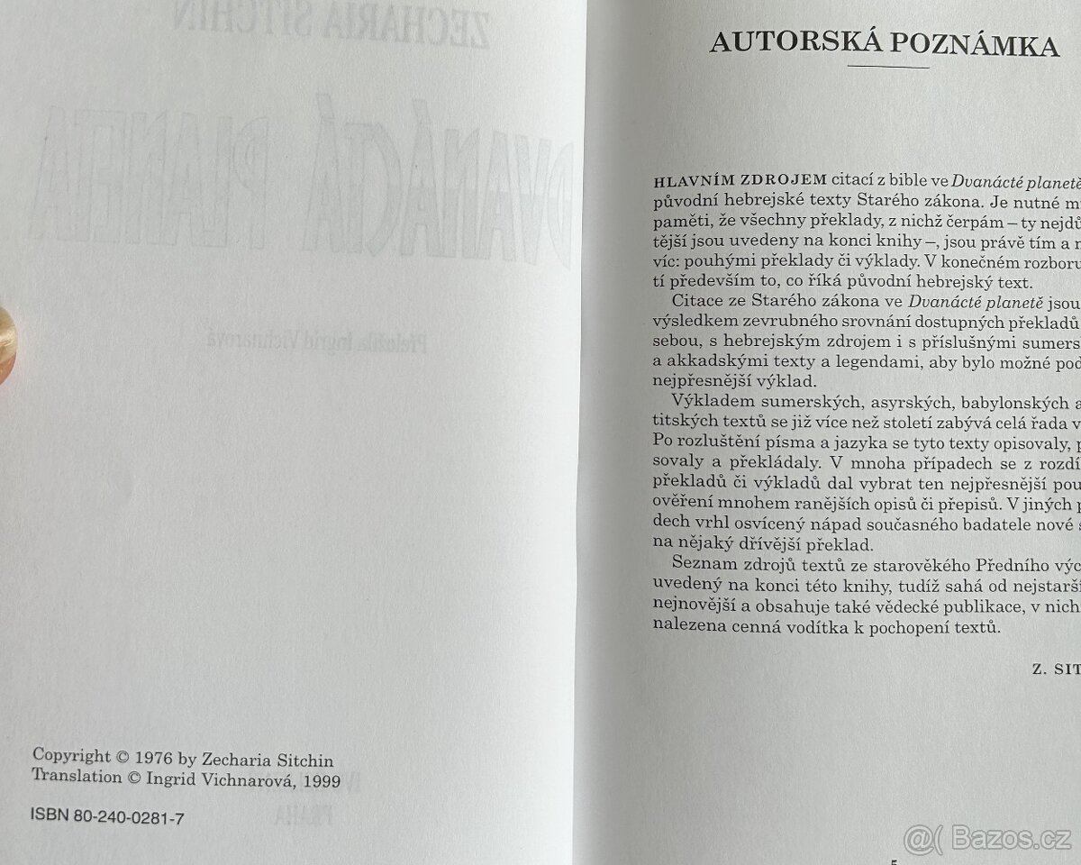 Knihy Jan Kefer/Zecharia Sitchin - 6