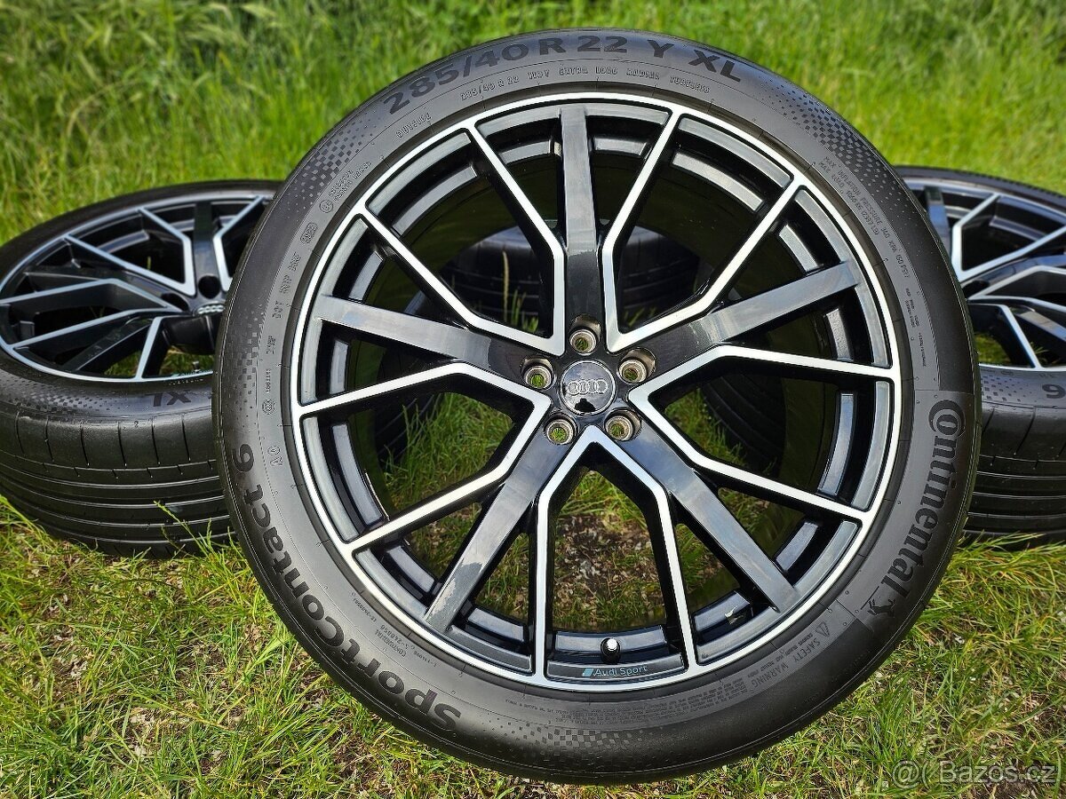 Kompletní letní orig. Audi Q8 SPORT - 285/40 R22 XL - 5x112 - 6