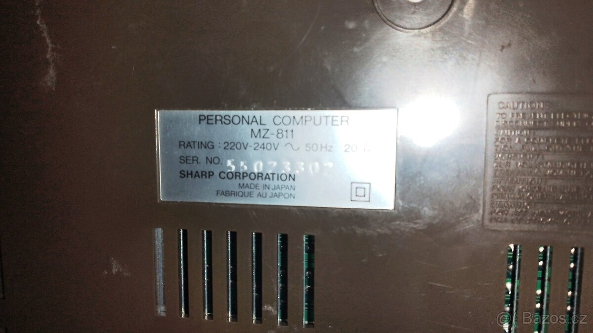 Nabízím počítač Sharp MZ-811 + plotter MZ-1P16 - 6