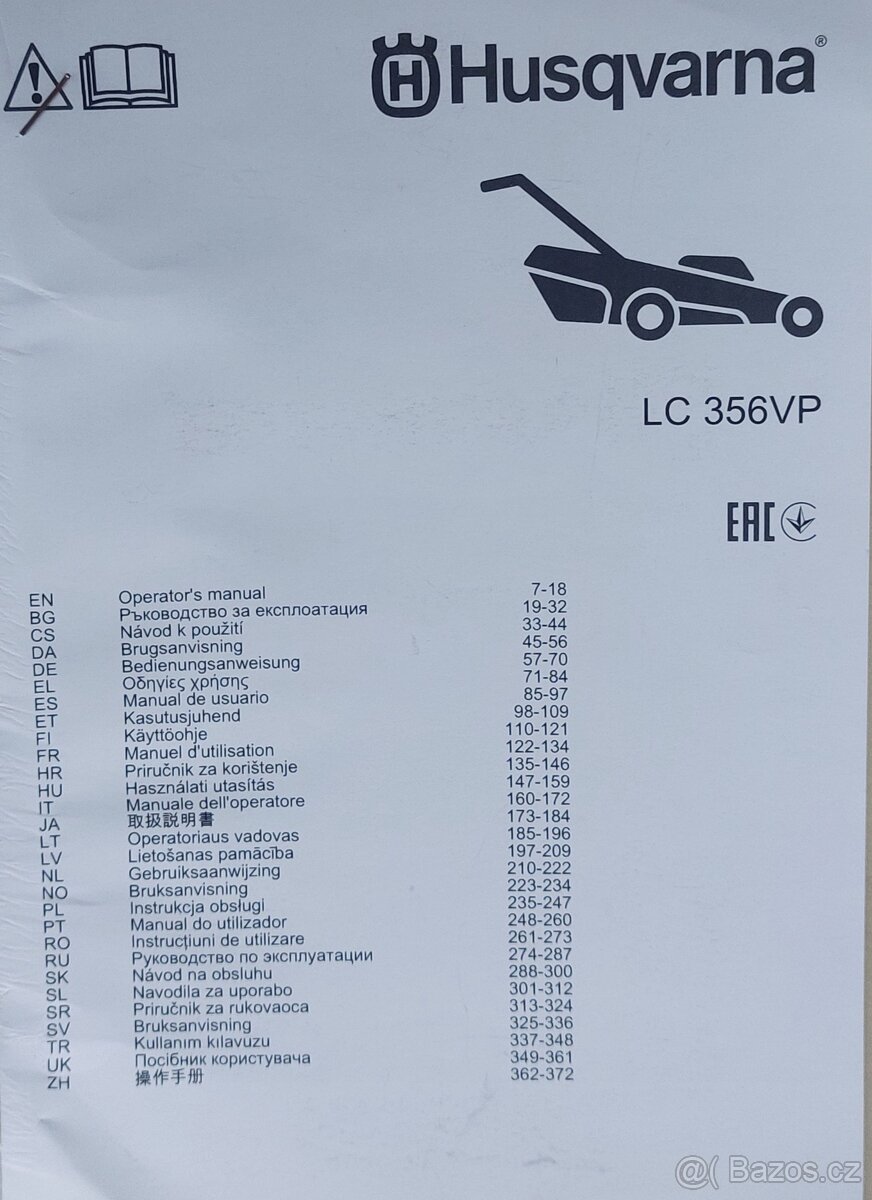 Sekačka Husqvarna LC356LV - 6