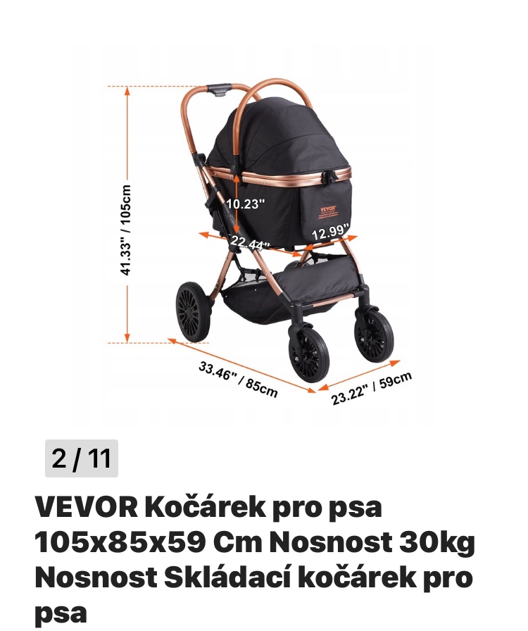 Kočárek pro psy - 6