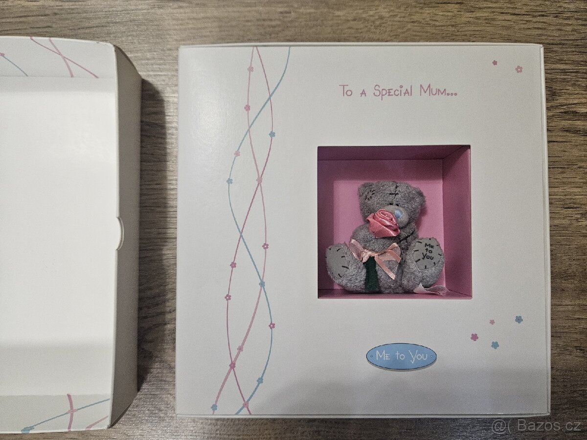 Malinký medvídek Me to you v dárkové krabici pro maminku - 6