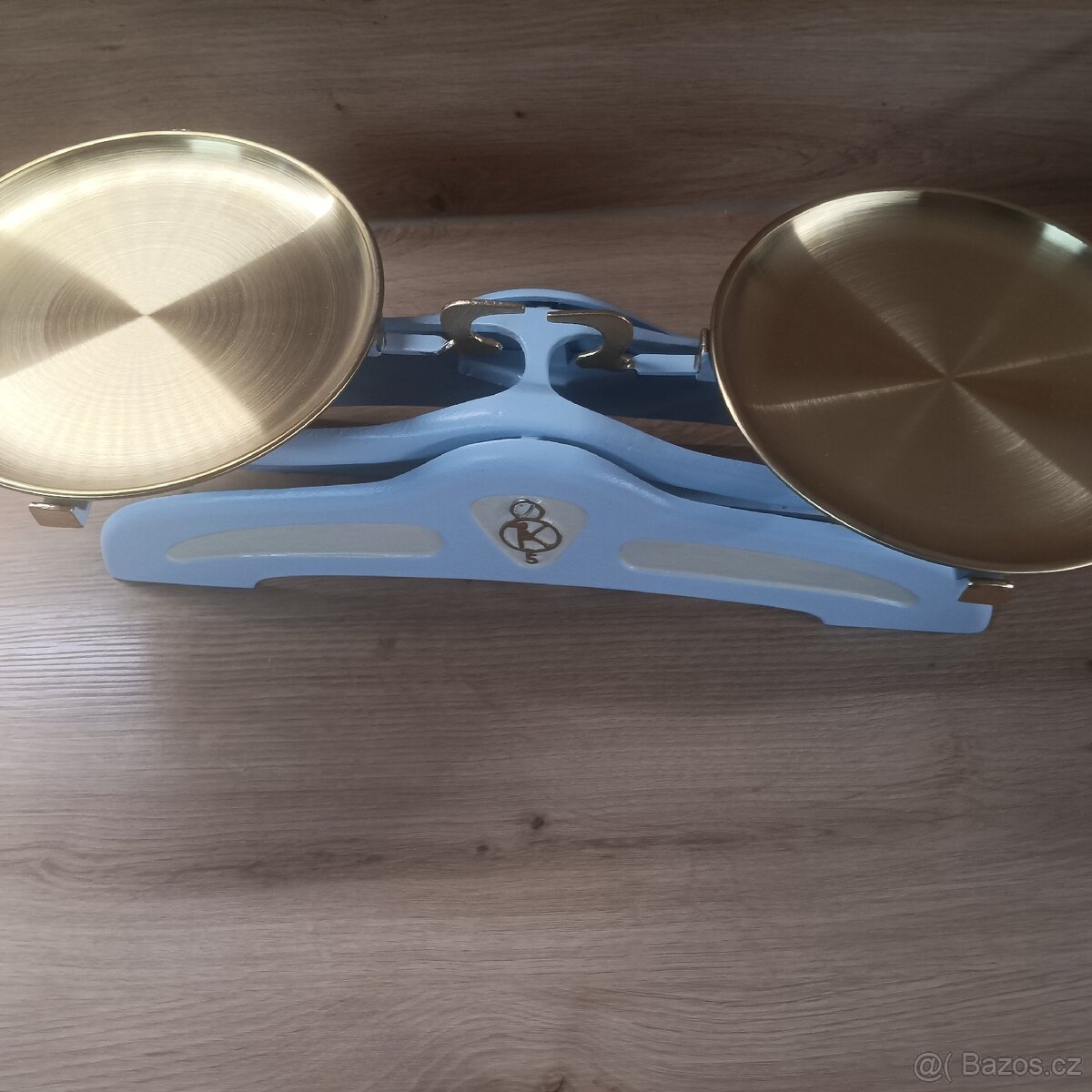 Staré kuchyňské váhy modré - 6