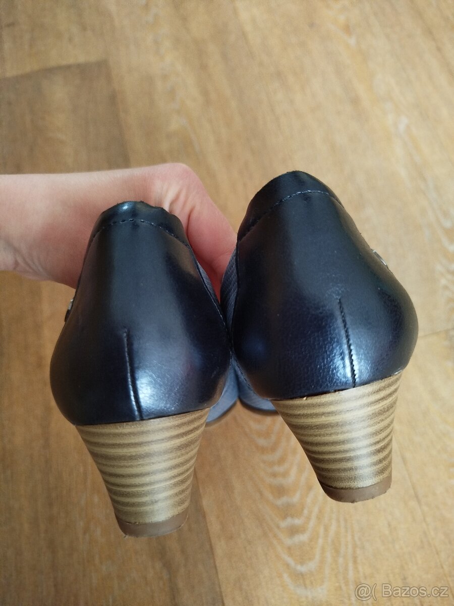 Modré lodičky Hush Puppies, vel. 39 - 6