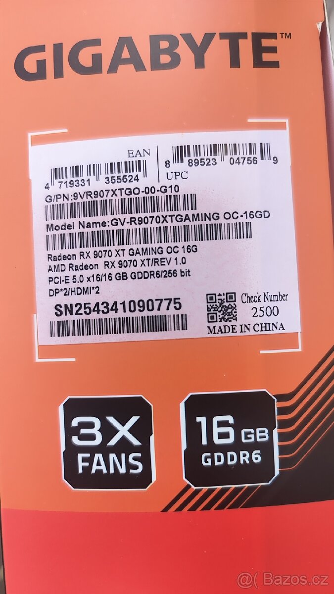 Gigabyte RX 9070 XT gaming OC - 6