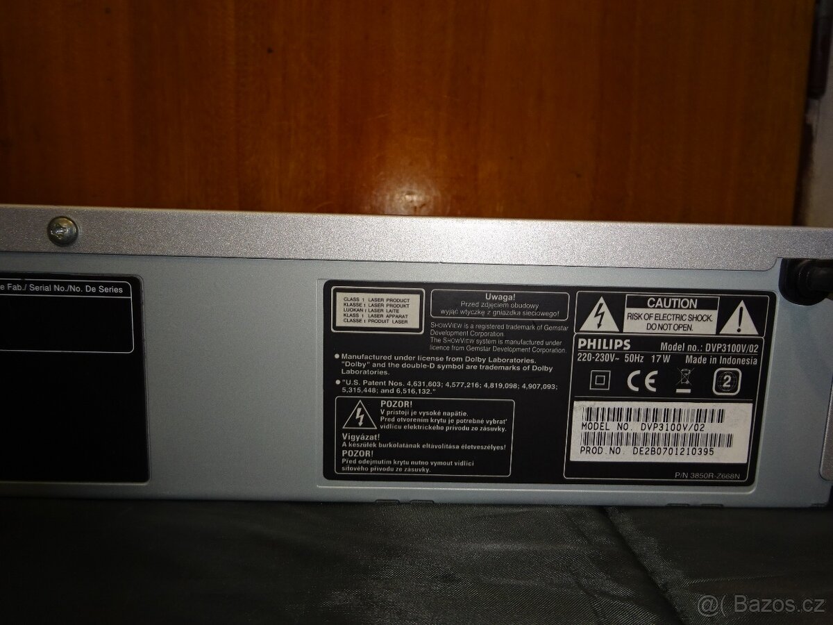 DVD a VHS prehrávač PHILIPS DVP-3100V - 6