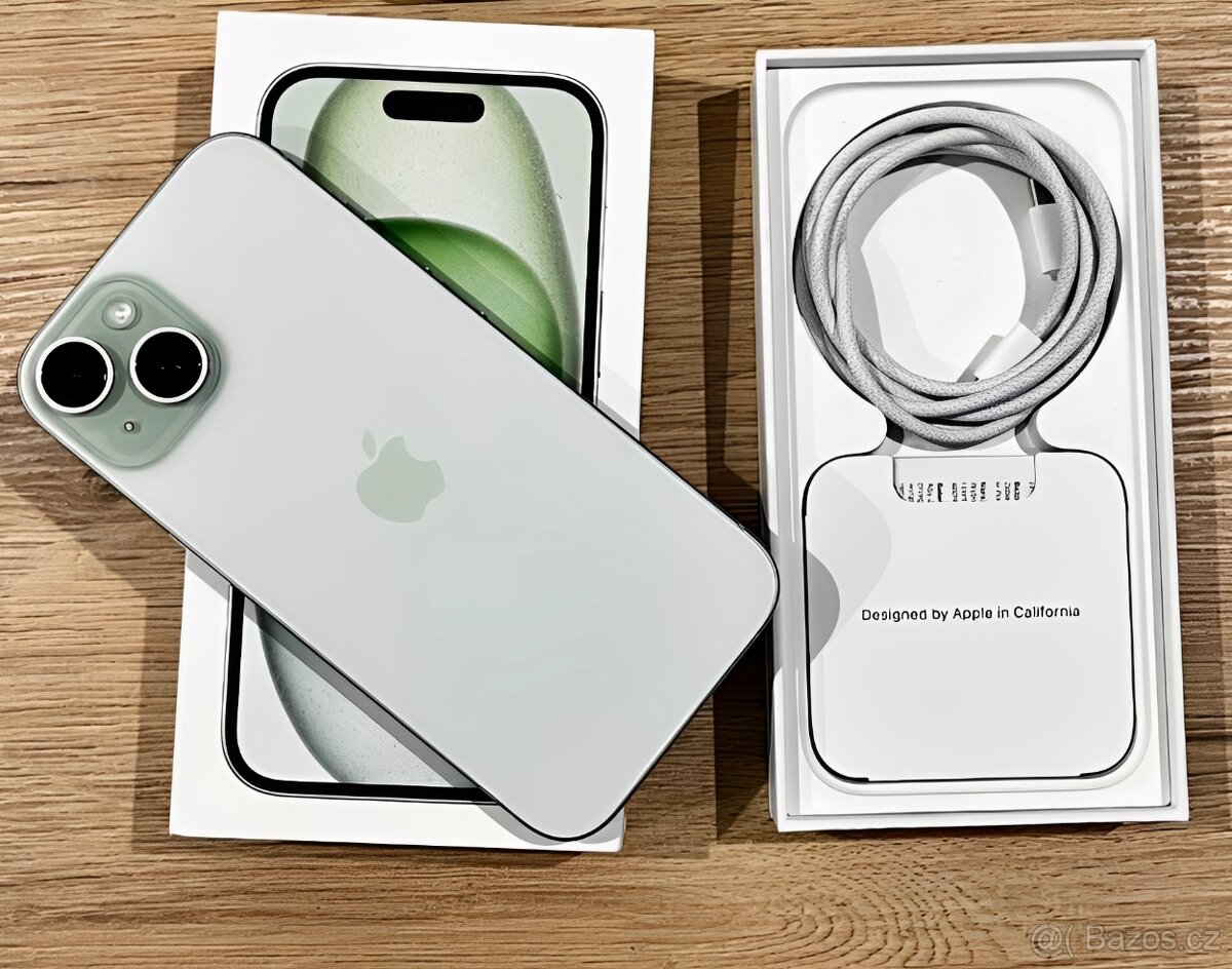 iPhone 15 Zelená BATERIE 100% TOP - 6