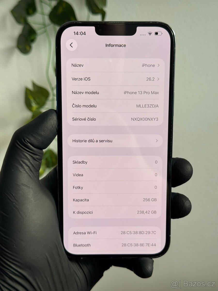 iPhone 13 Pro Max 256GB modrý - 100% baterie - 6