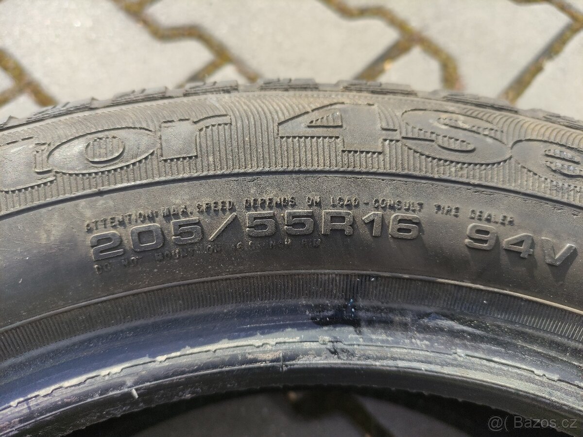 Celoroční pneu 205/55/16 profil 4.5mm. - 6