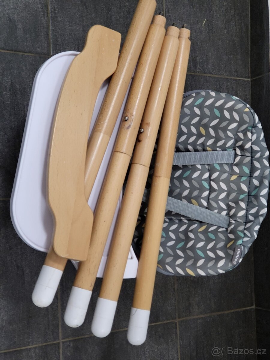 jídelní židlička, bukové dřevo - 6