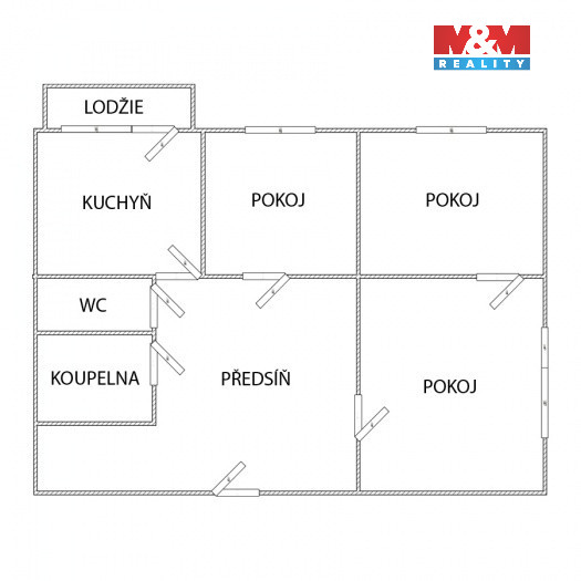 Pronájem bytu 3+1, 72 m², Karviná, ul. tř. 17. listopadu - 6