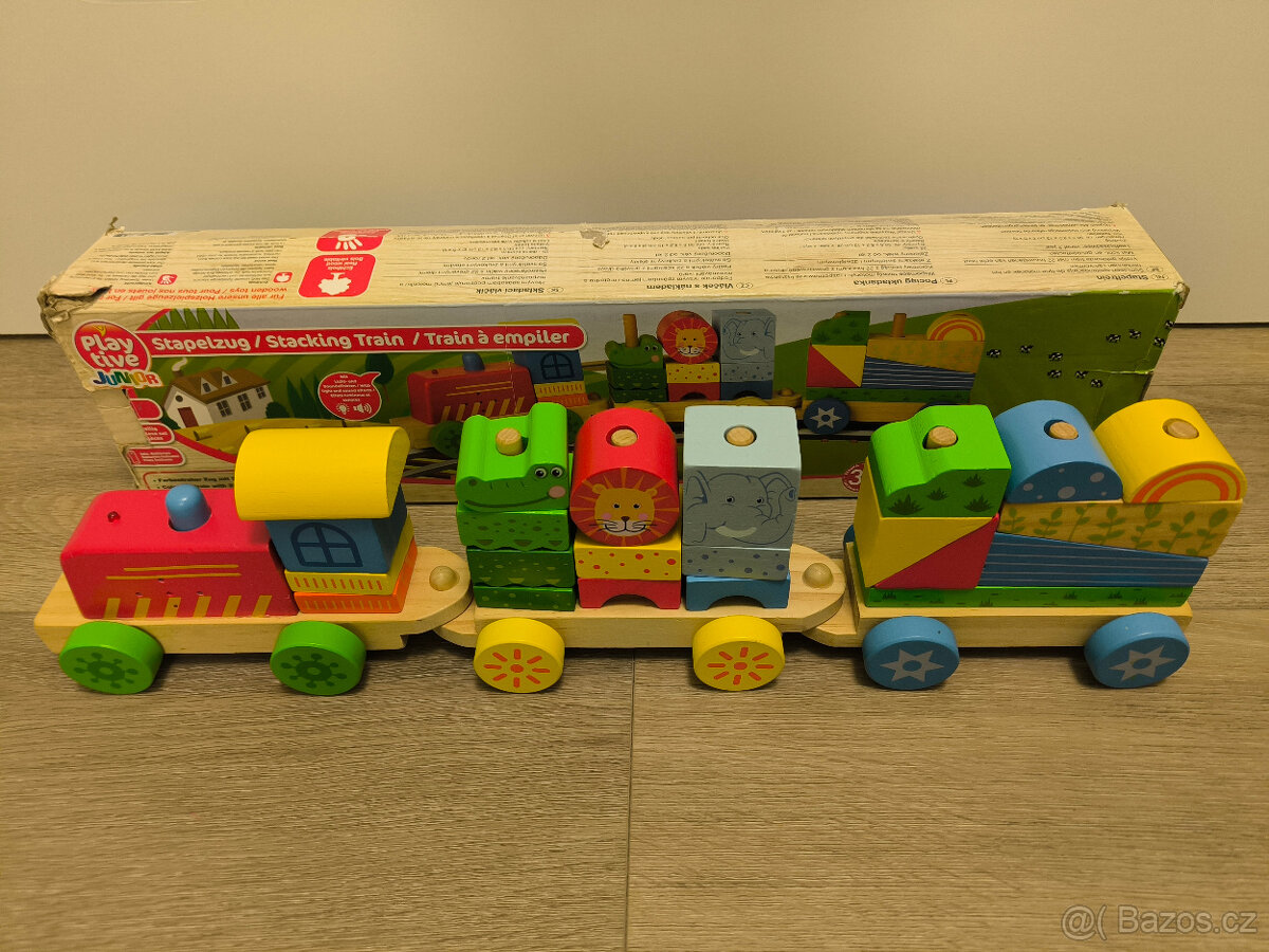 Dřevěný interaktivní vlak Playtive Junior - 6